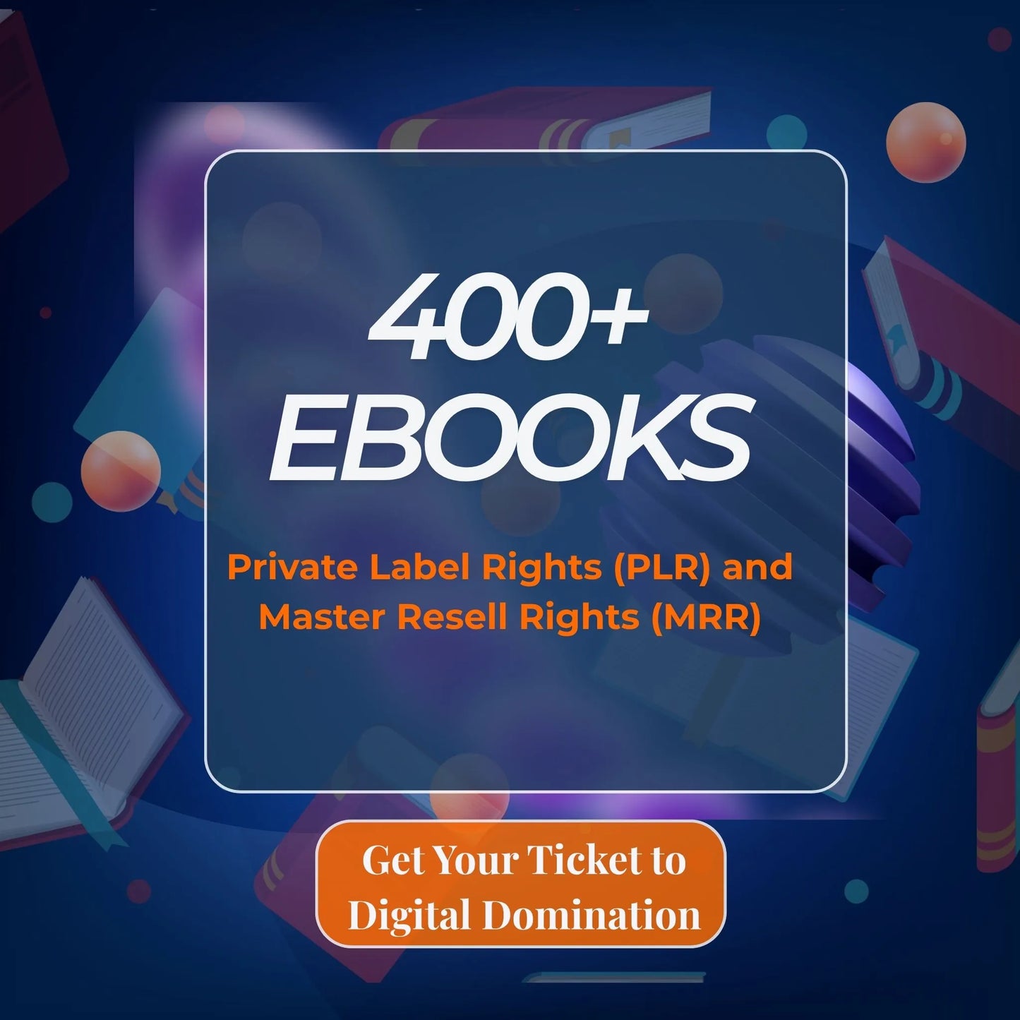 400+ Ecommerce & Digital Marketing eBooks Bundle – PLR & MRR Resell Rights Included